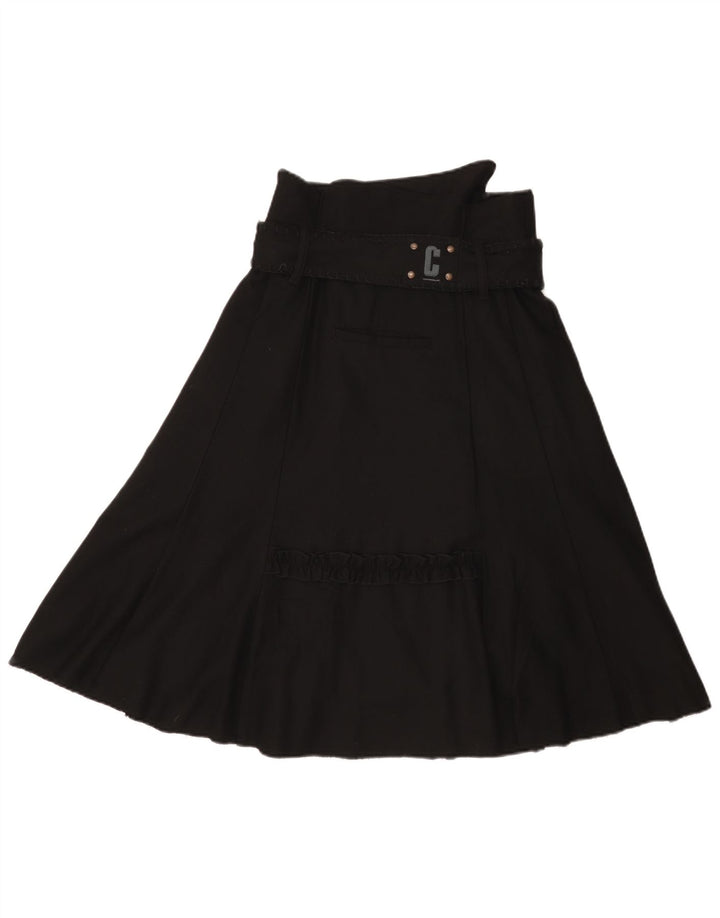 Object Jupe trapèze pour femme EU 38 Medium W28 Laine noire