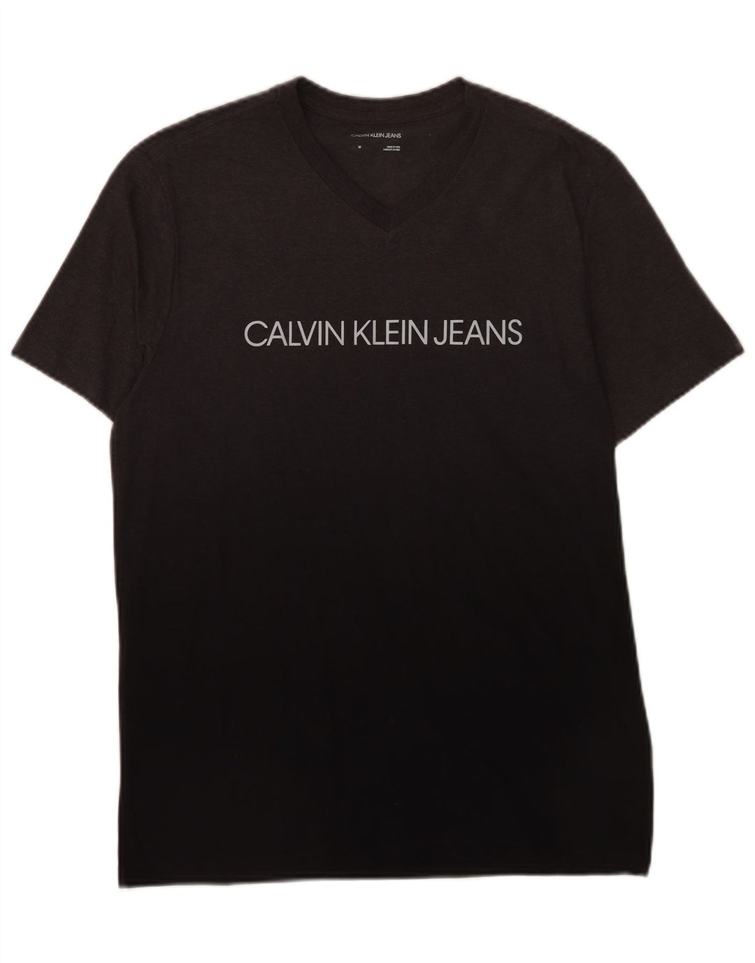 Calvin Klein Jeans T-Shirt Graphique Homme Noir Moyen Coton Colorblock