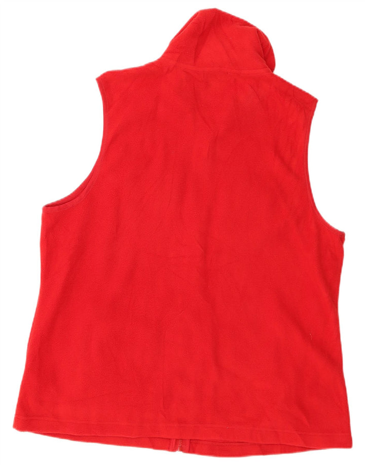 CHAPS Gilet Polaire Femme UK 18 XL Rouge Polyester