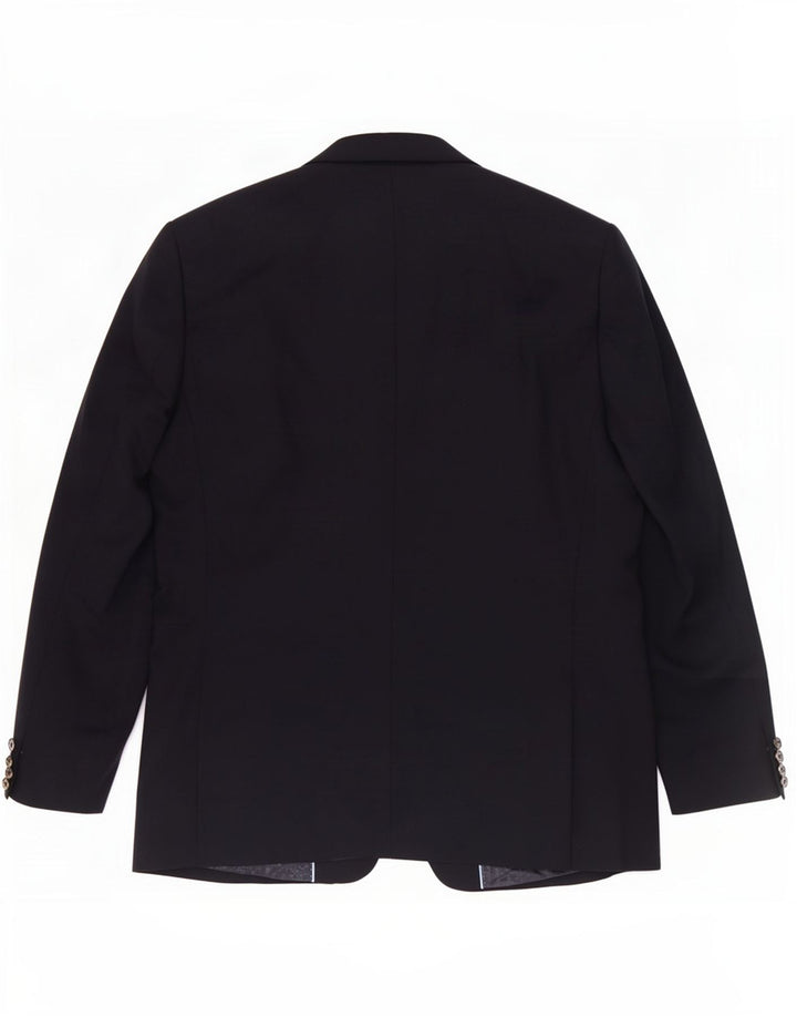 Marks & Spencer Veste blazer à 2 boutons pour homme UK 46 XL Bleu marine Laine vierge