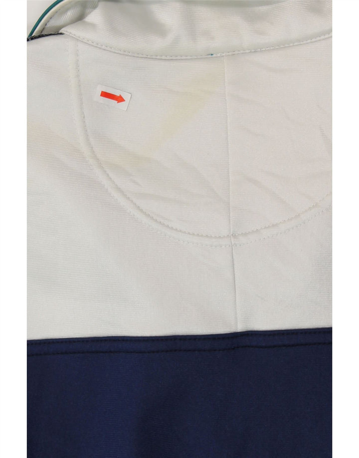 ASICS Veste de survêtement graphique pour hommes IT 54 XL Bleu marine Colourblock