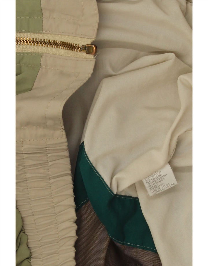 Veste de pluie femme vintage UK 18 XL Beige Colourblock Polyester