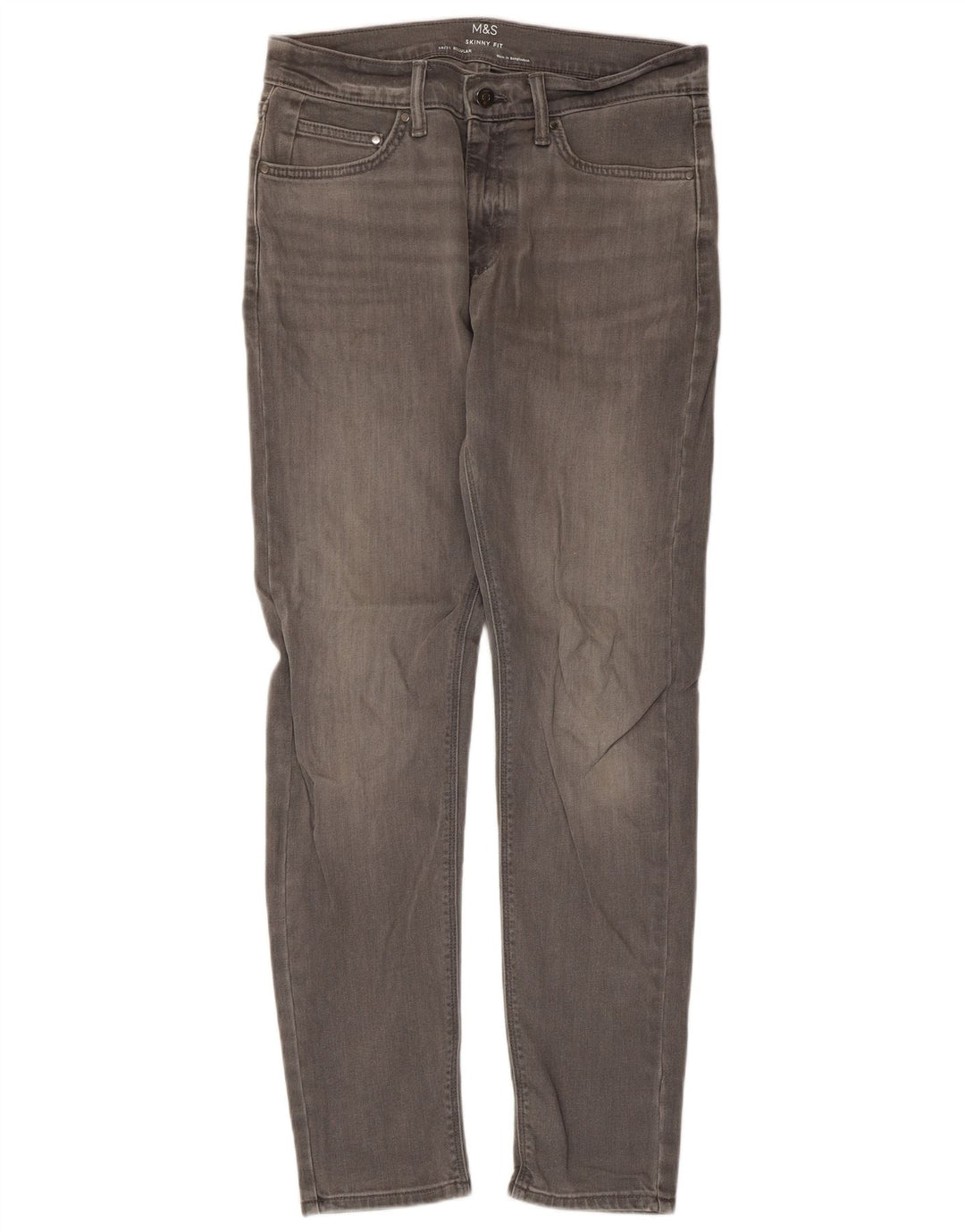 Marks & Spencer Jean skinny homme W30 L31 gris coton