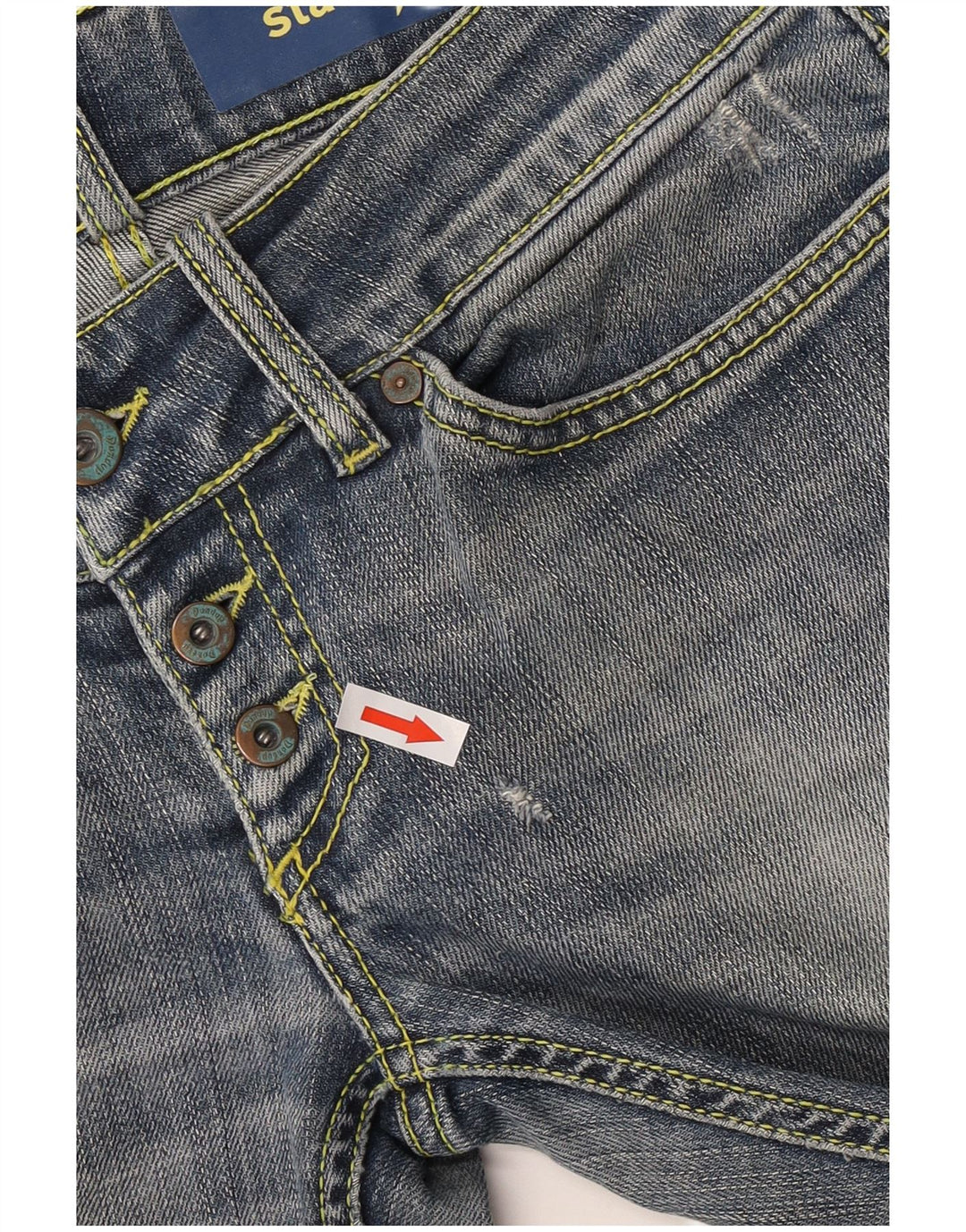 Dondup Jean droit femme W29 L28 bleu coton