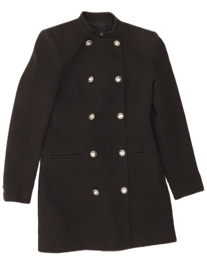 Zara Manteau croisé pour femme UK 6 XS Noir