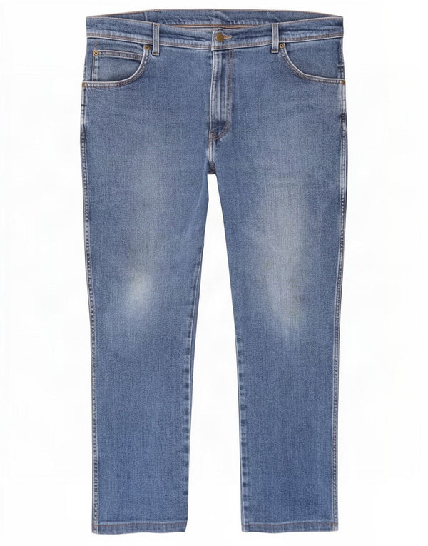 Wrangler Jean court coupe classique pour homme W38 L26 en coton bleu