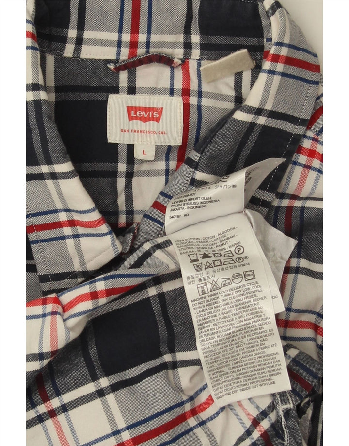 Levi's Chemise Homme Large Bleu Marine Carreaux Coton