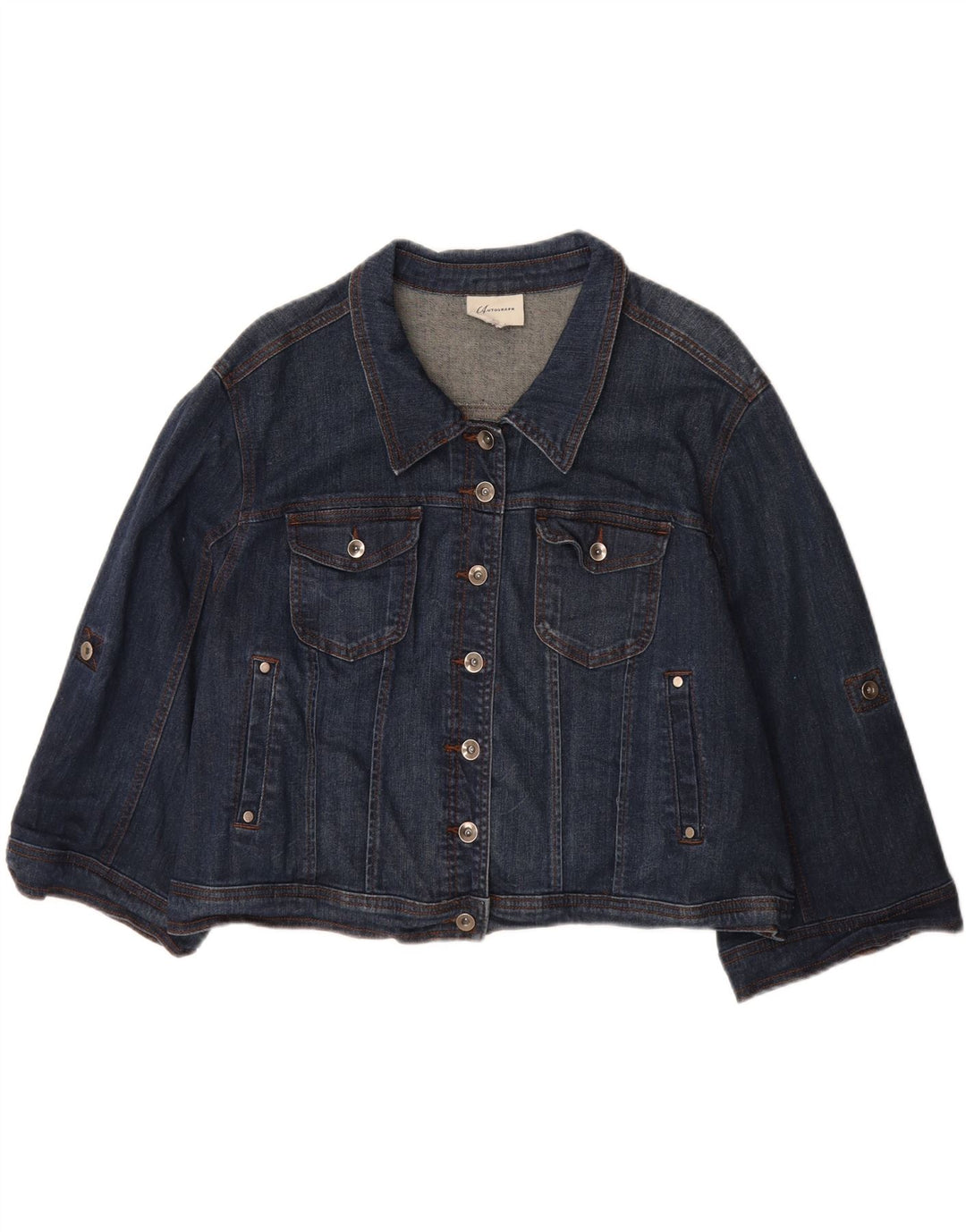 Autograph Veste en Jean Femme UK 18 XL Bleu Marine Coton