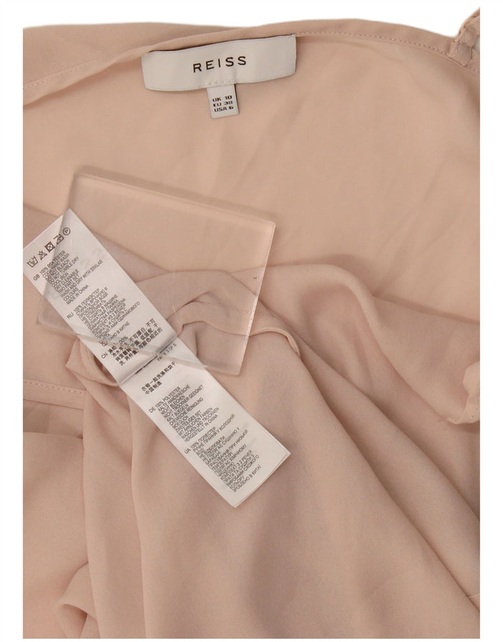 Reiss Robe Slip Femme UK 10 Petit Rose Polyester