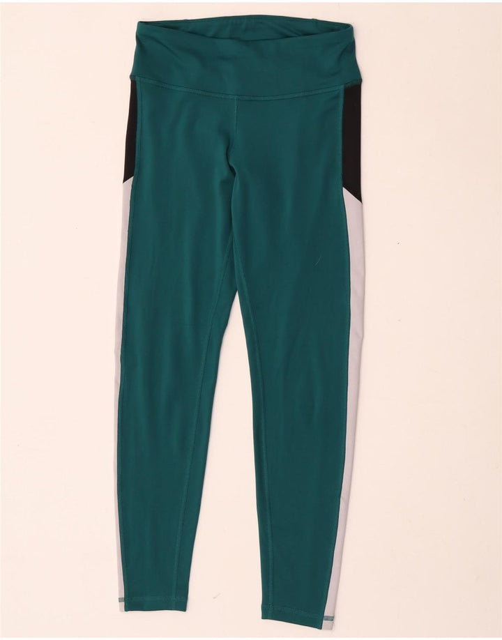 Reebok Leggings Graphiques Femme FR 8/10 Petit Vert Colorblock Polyester