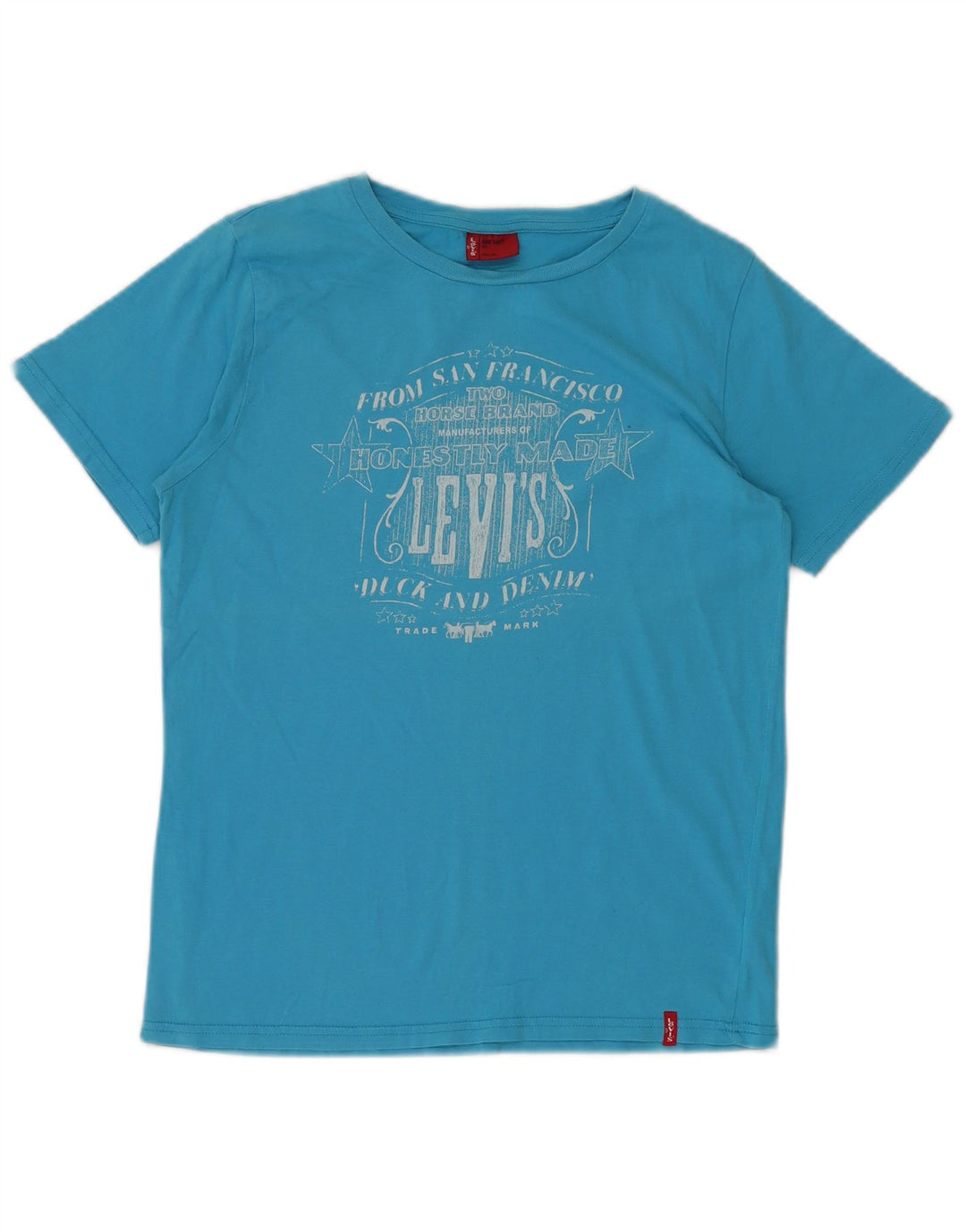 LEVI'S T-Shirt Graphique Garçon 11-12 ans Bleu Coton