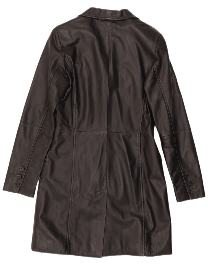 Gipsy Manteau en cuir pour femme UK 12 Cuir noir moyen