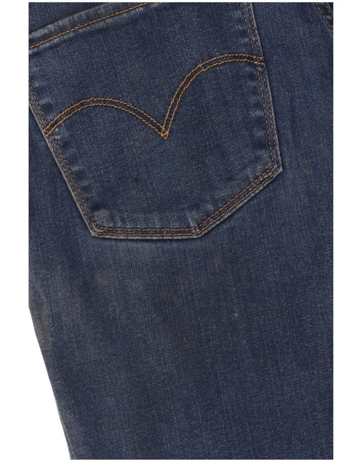 LEVI'S Jean droit taille haute 724 femme W27 L32 bleu Lyocell