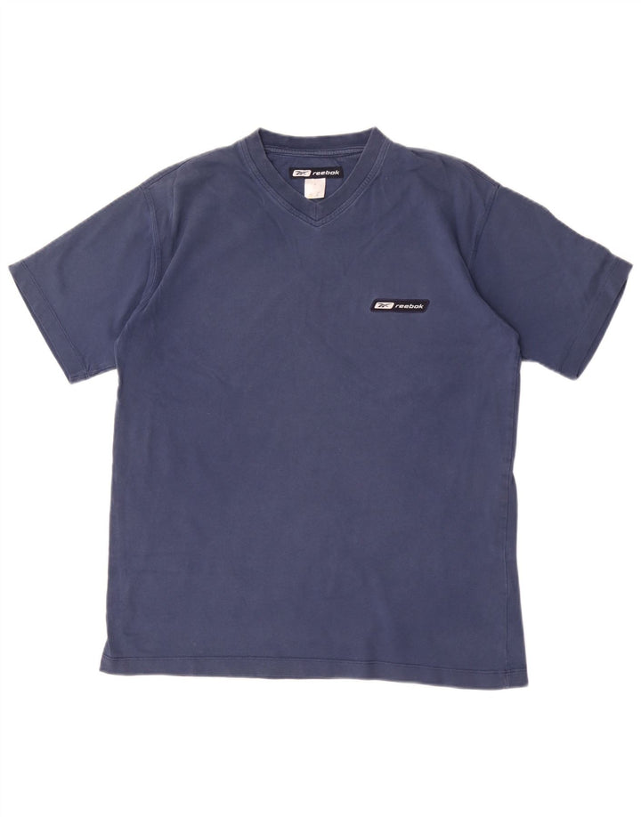 Reebok T-Shirt Homme Haut Petit Bleu Marine Coton