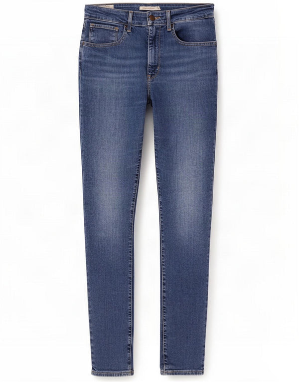 Levi's Femme 721 Jean skinny taille haute W30 L30 Bleu Coton