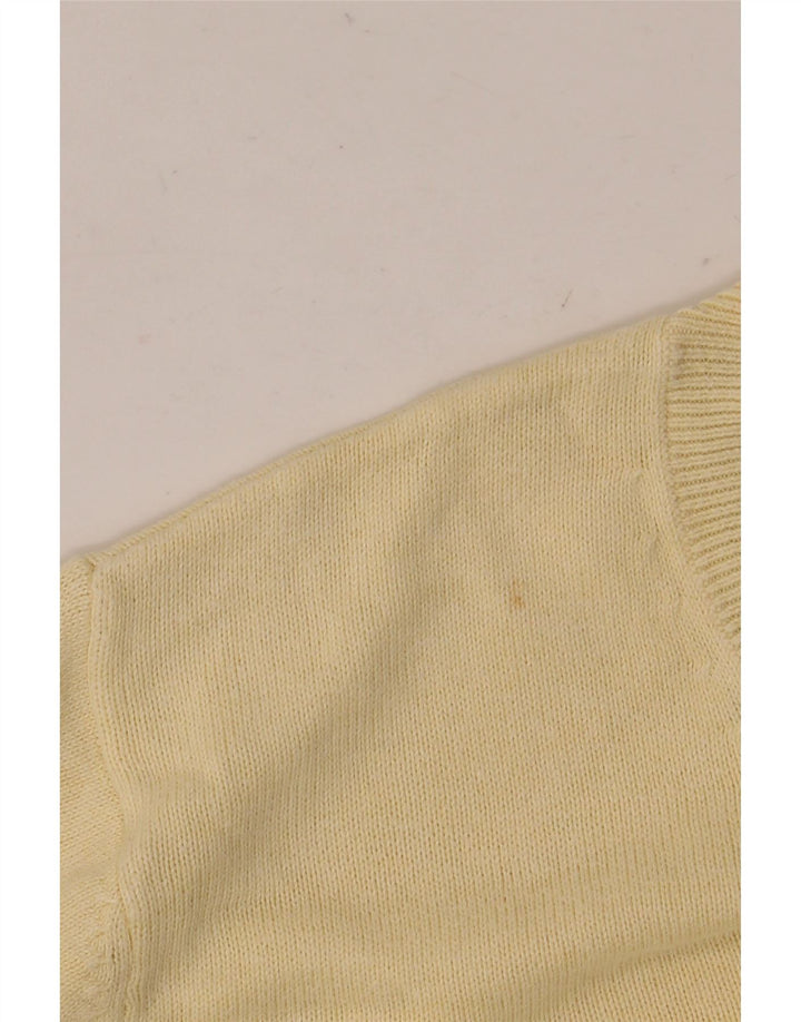 MARKS & SPENCER Pull coupe classique à col en V pour homme, grand coton beige