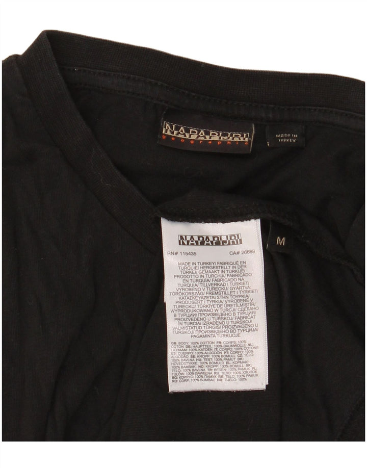 Napapijri T-Shirt Graphique Homme Noir Moyen Coton