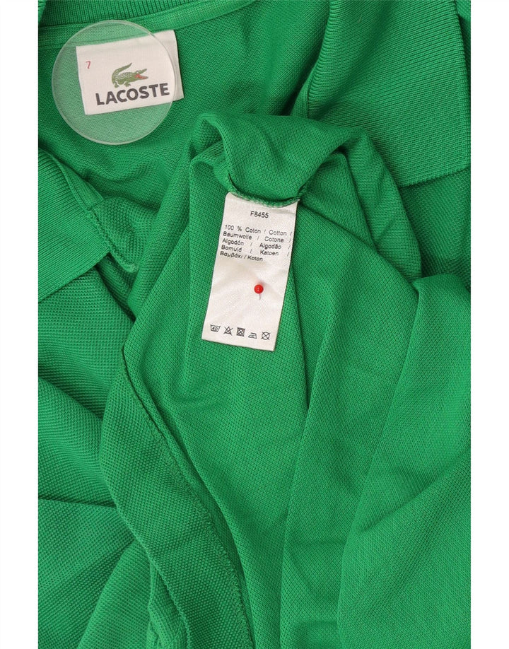 Lacoste Polo Homme Taille 7 2XL Coton Vert