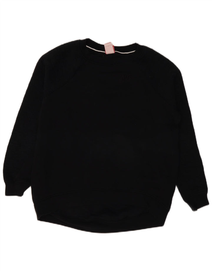 Nike Sweat-shirt pour femme en coton noir Taille L