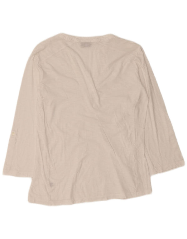 NAPAPIJRI Chemisier à manches 3/4 pour femme UK 10 Petit motif floral blanc