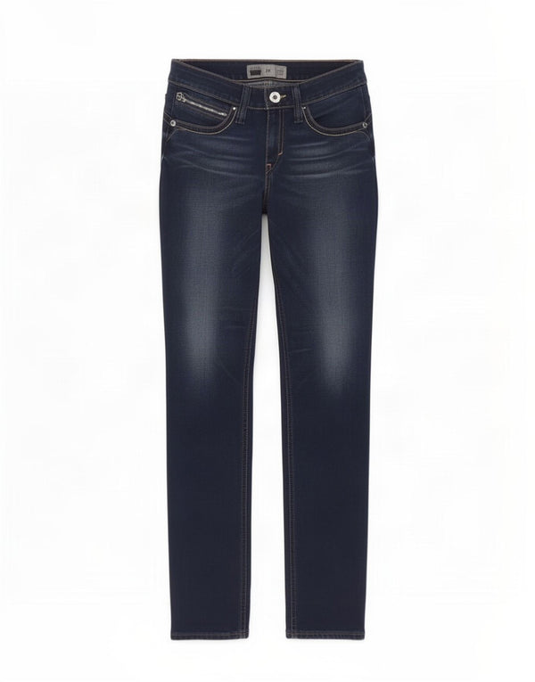 Levi's Jean Demi Curve Skinny W30 L34 Femme Bleu Marine Coton