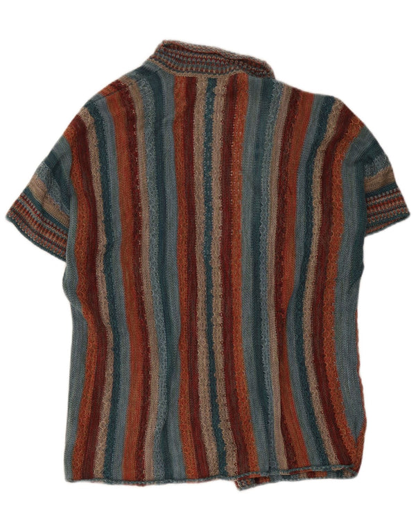 Peruvian Connection Cardigan à manches courtes pour femme UK 10 Petit Multic