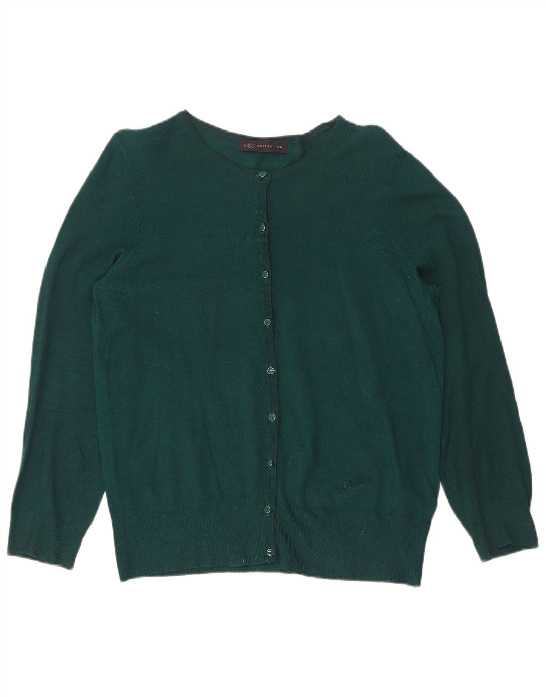 Marks & Spencer Cardigan pour femme en viscose vert moyen UK 42