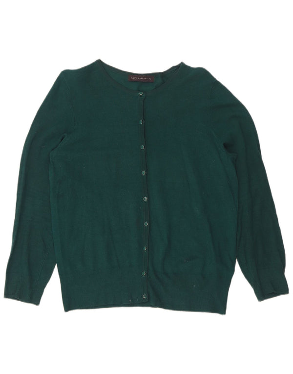 Marks & Spencer Cardigan pour femme en viscose vert moyen UK 42