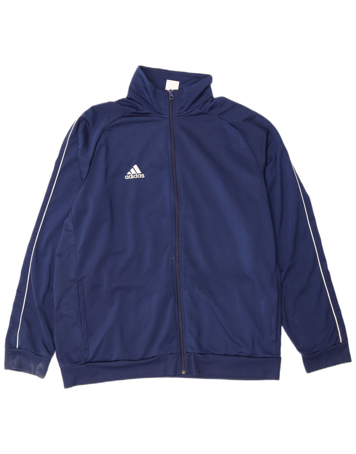 Adidas Veste de survêtement pour homme 2XL Bleu marine Polyester