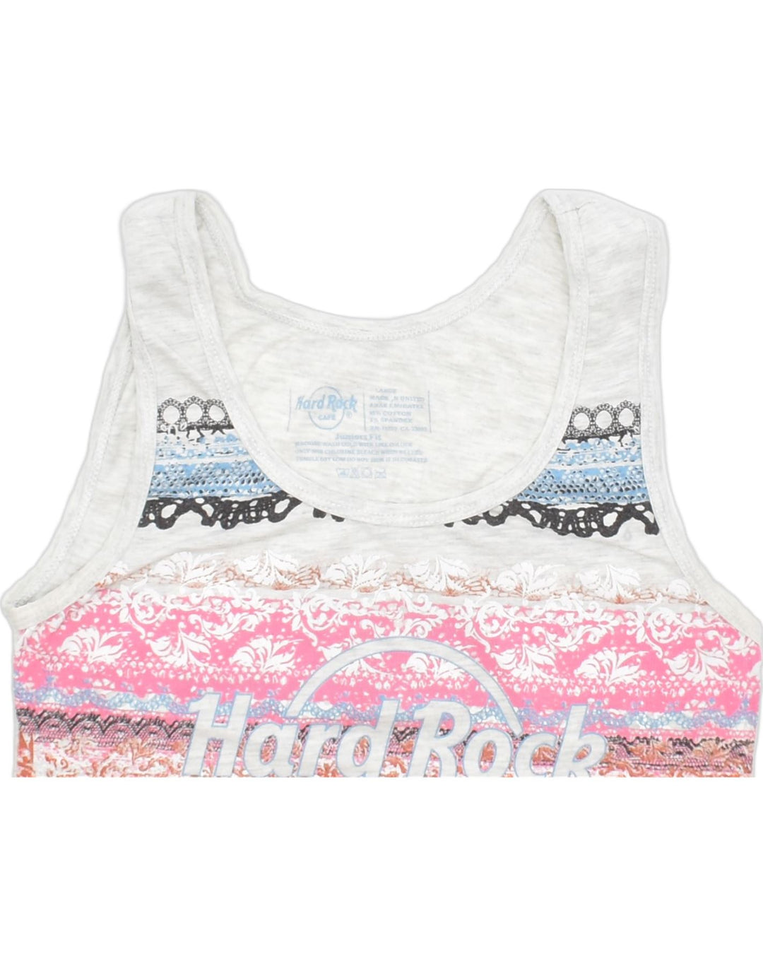 HARD ROCK CAFE Girls Berlin Graphic Vest Top 11-12 Years Multicoloured | Vintage | Thrift | Second-Hand | Used Clothing | Messina Hembry 