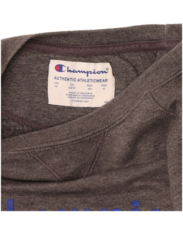 Champion Sweat-shirt graphique pour homme XS Gris Polyester