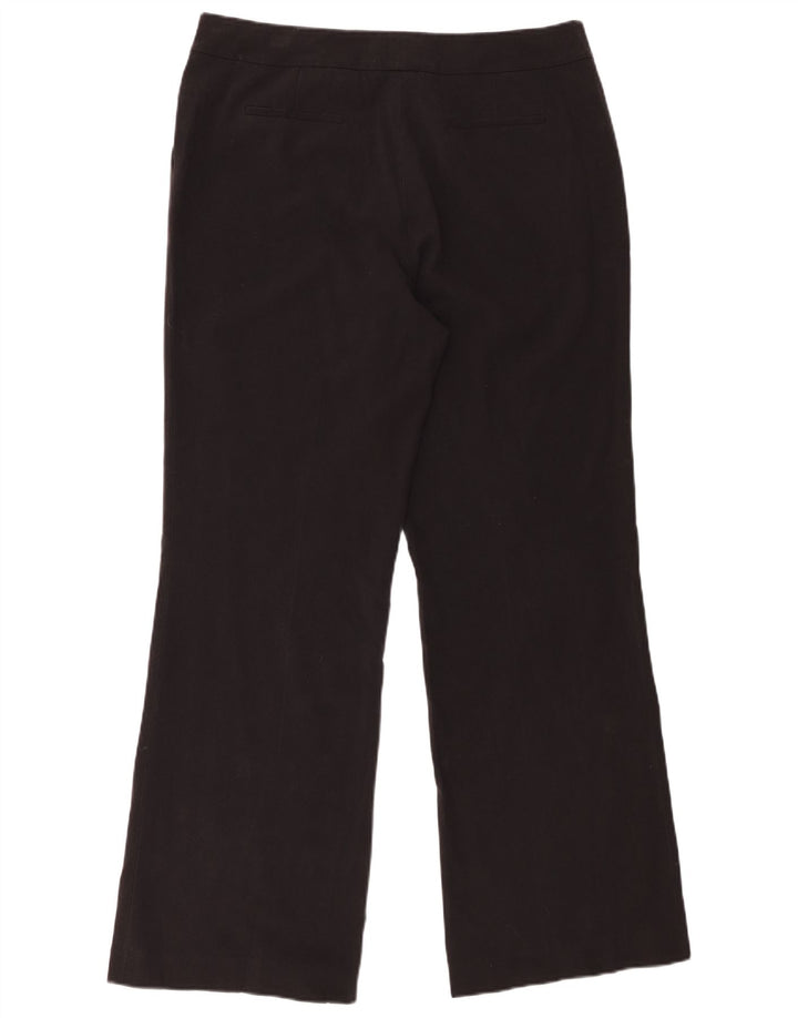 CALVIN KLEIN Pantalon Chino Bootcut Femme US 12 Large W34 L32 Noir