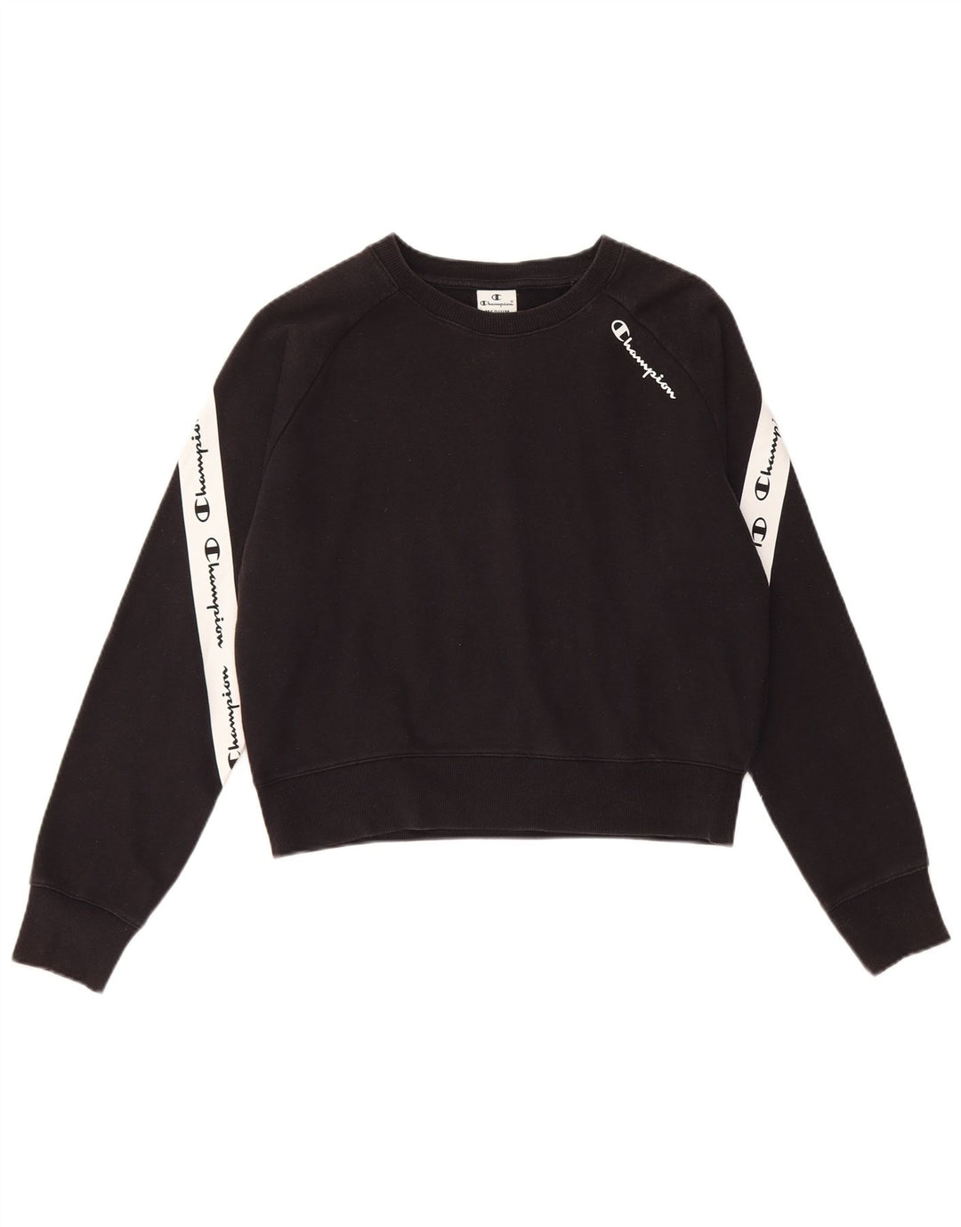 Champion Sweat-shirt graphique pour femme UK 14 Medium Black Colourblock