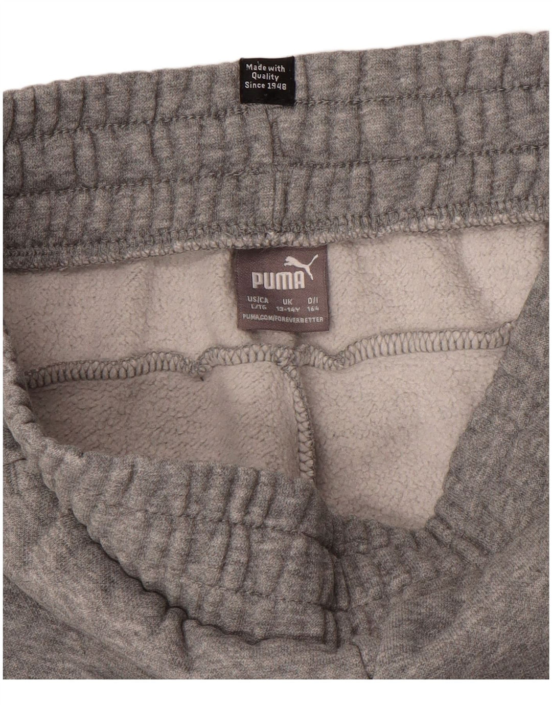 PUMA Pantalon de survêtement graphique pour garçon 13-14 ans Gris