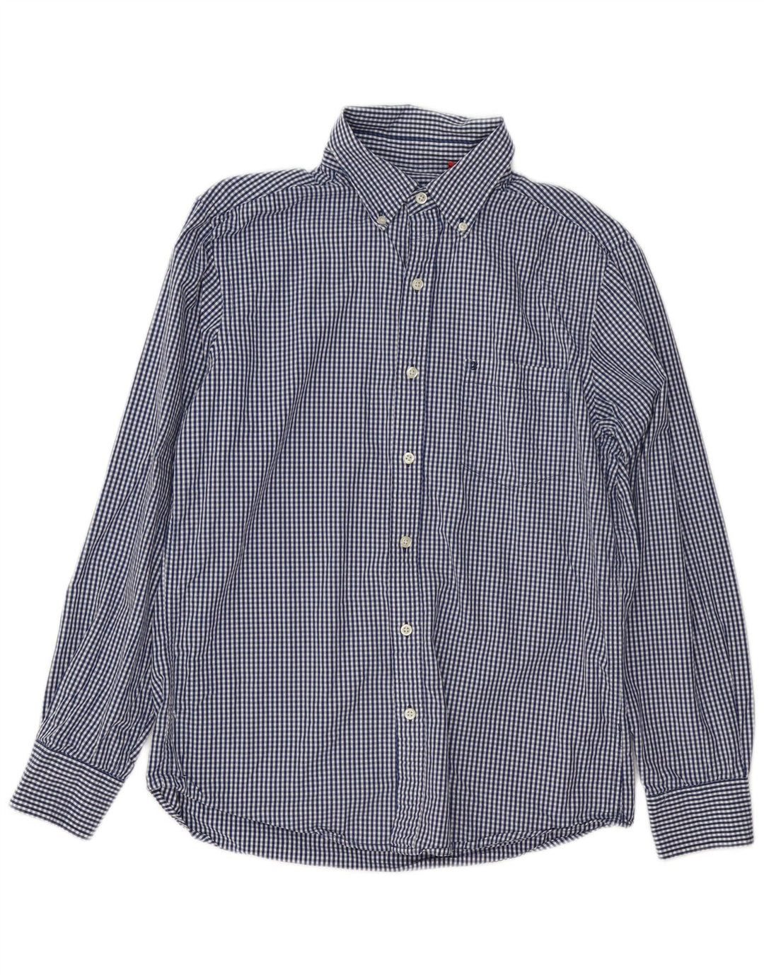 Izod Chemise Coupe Ajustee Coupe Slim Homme Bleu Moyen Vichy Coton