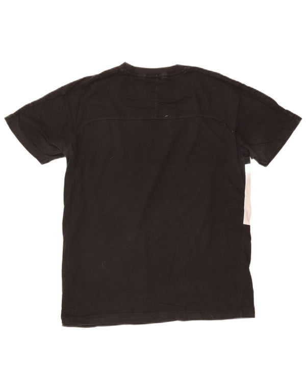 Puma T-Shirt Graphique Homme Petit Noir Colorblock Cotton