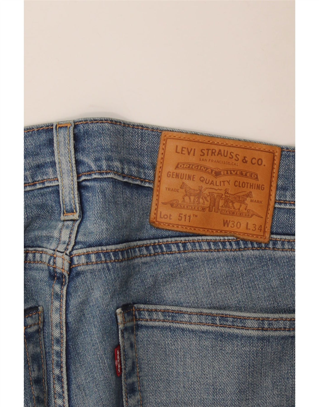 Levi's Jean Slim 511 Femme W30 L30 Bleu Coton