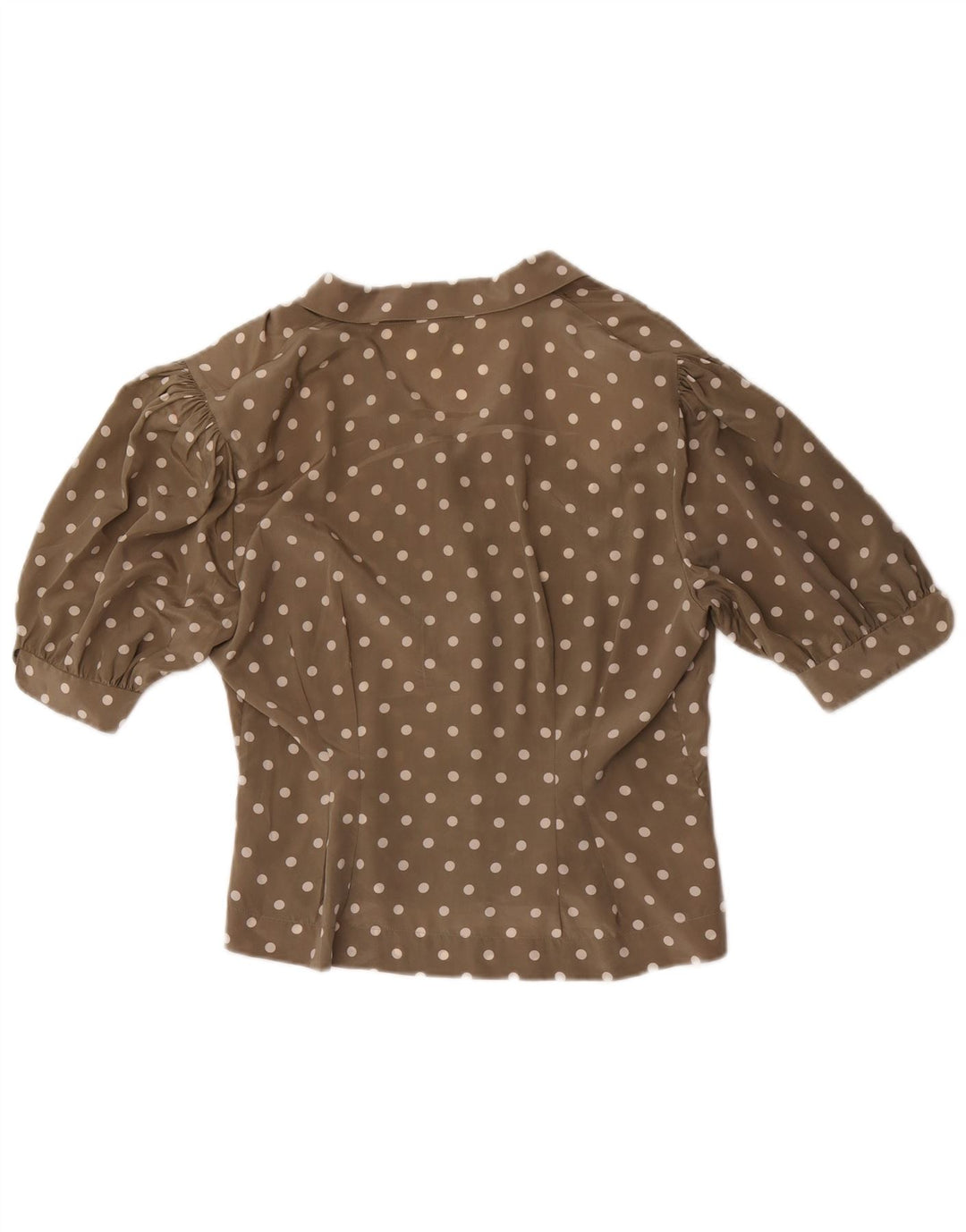 Andrea Mare Chemisier à manches courtes pour femme IT 46 Grand pois gris