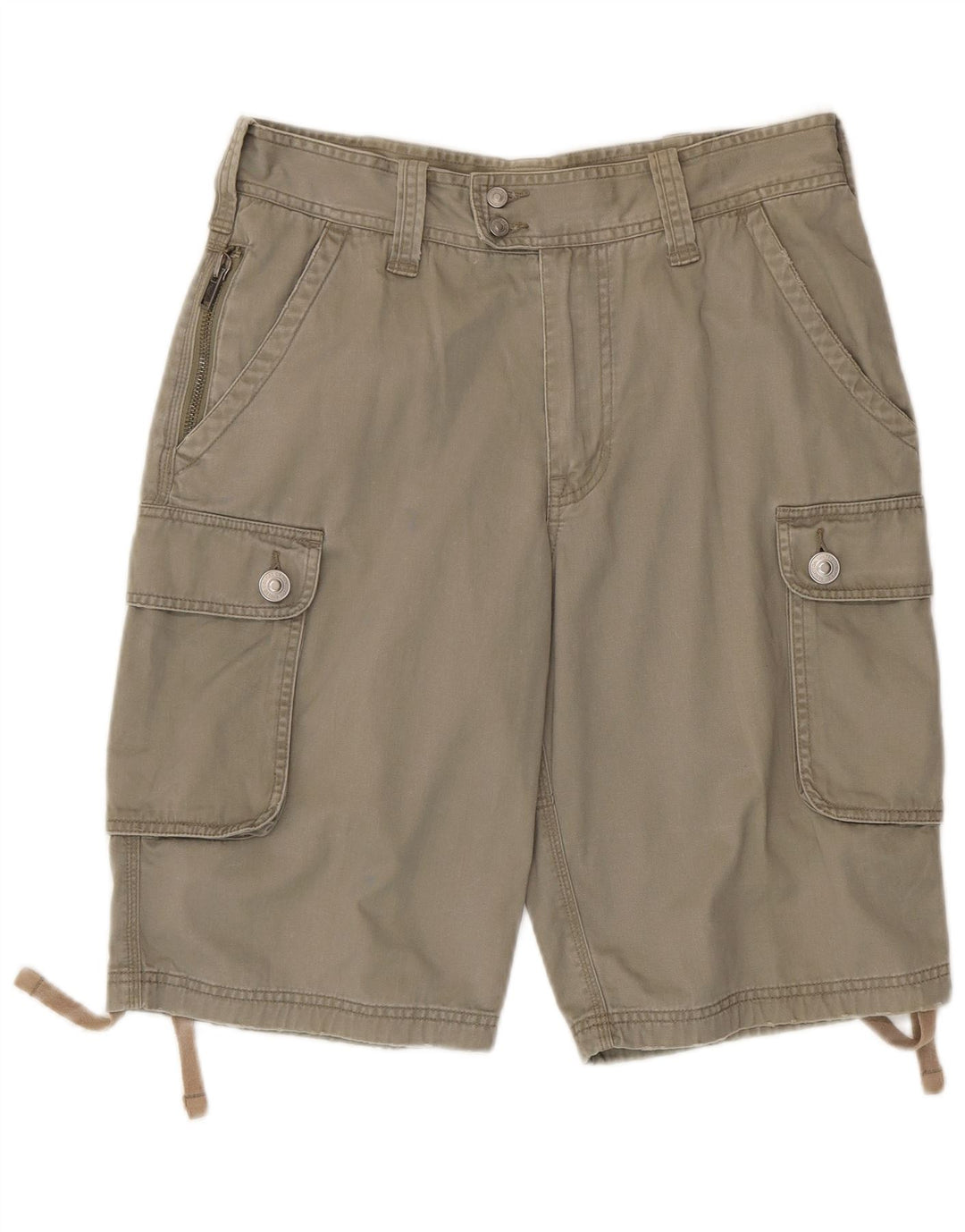 BENETTON Short Cargo Homme IT 46 Petit W32 Coton Beige