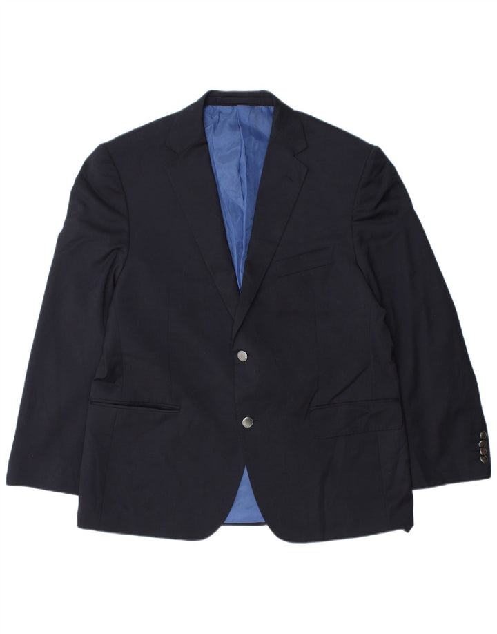 Marks & Spencer Veste blazer à 2 boutons pour homme UK 42 XL Bleu marine Polyester