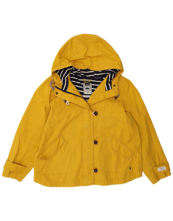 Joules Veste de pluie à capuche pour femme UK 14 Large Jaune