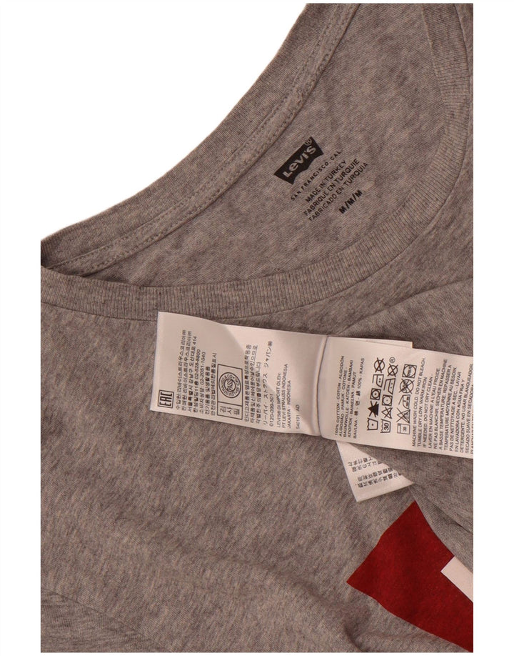 Levi's Tee-Shirt Graphique Homme Gris Moyen Flecked Cotton