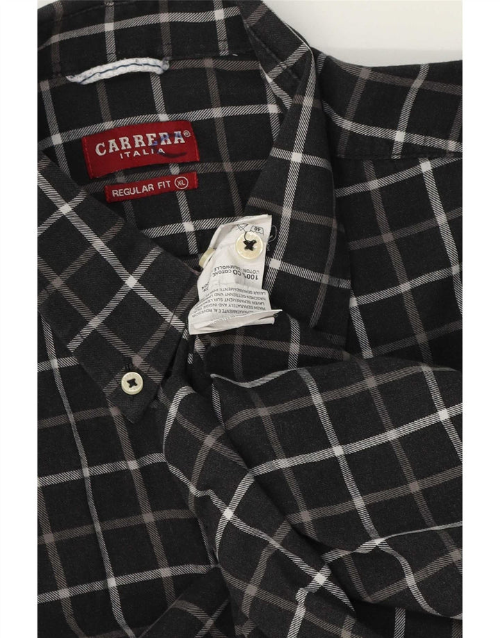 Carrera Chemise Regular Fit XL Gris Carreaux Coton