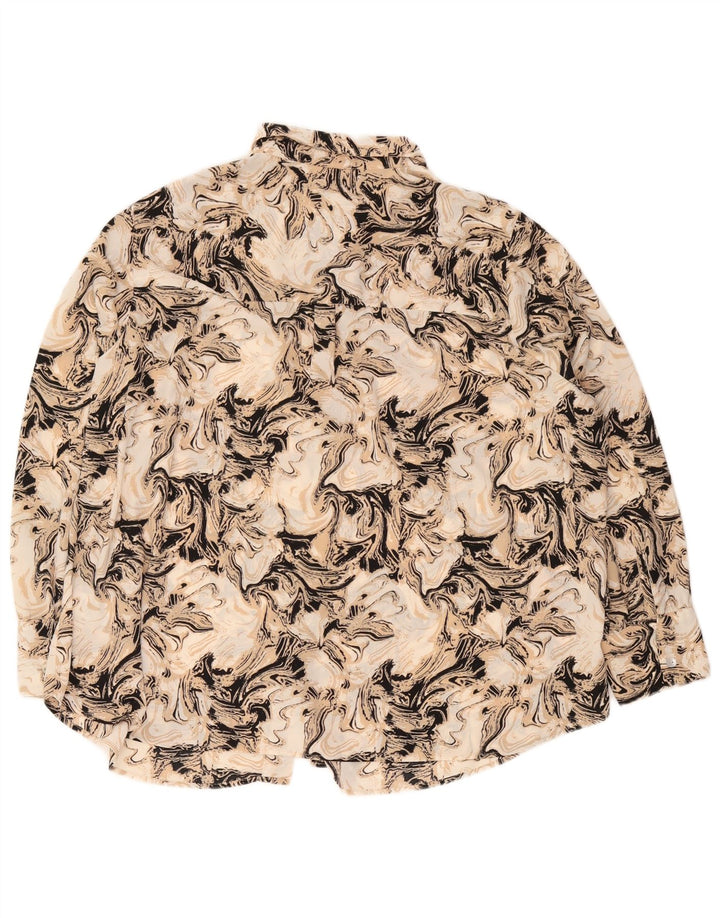 Marks & Spencer Chemisier à motif abstrait pour femme UK 22 3XL Marron