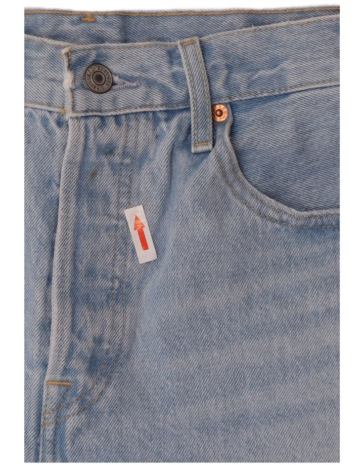 Levi's Pantalon 501 Denim Distressed Hot Pants Femme Bleu Moyen W28