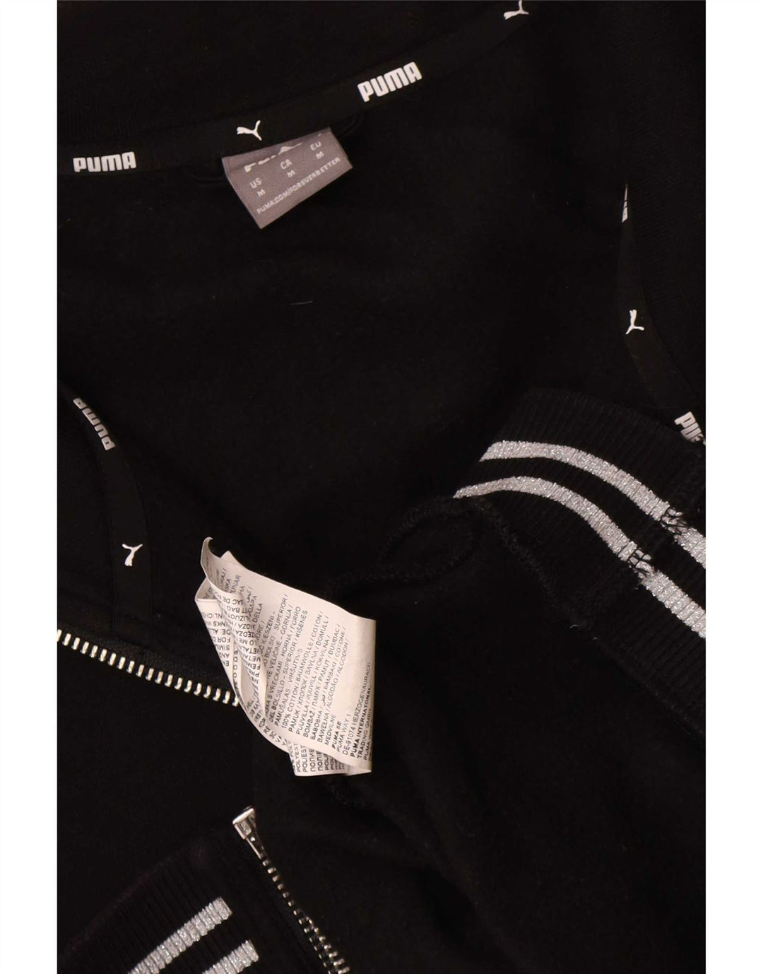 Puma Veste de Survêtement Homme Noir Moyen Coton