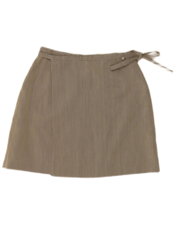 Jupe portefeuille femme vintage W24 XS Gris