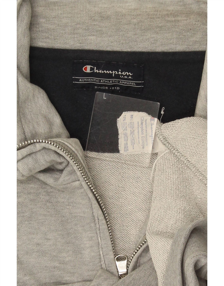 Champion Veste de survêtement sans manches pour homme Grand coton moucheté gris