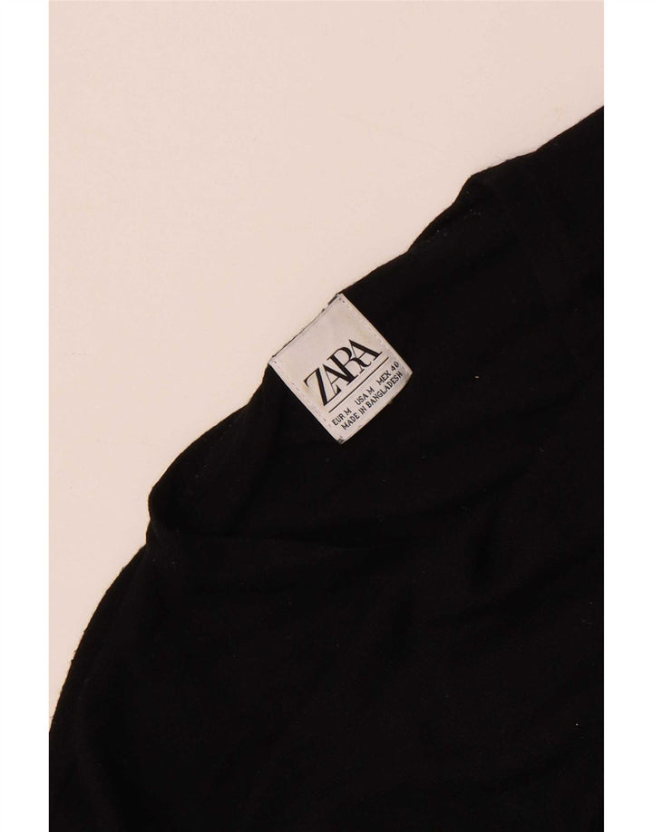 Zara Pull Col V Homme Noir Moyen