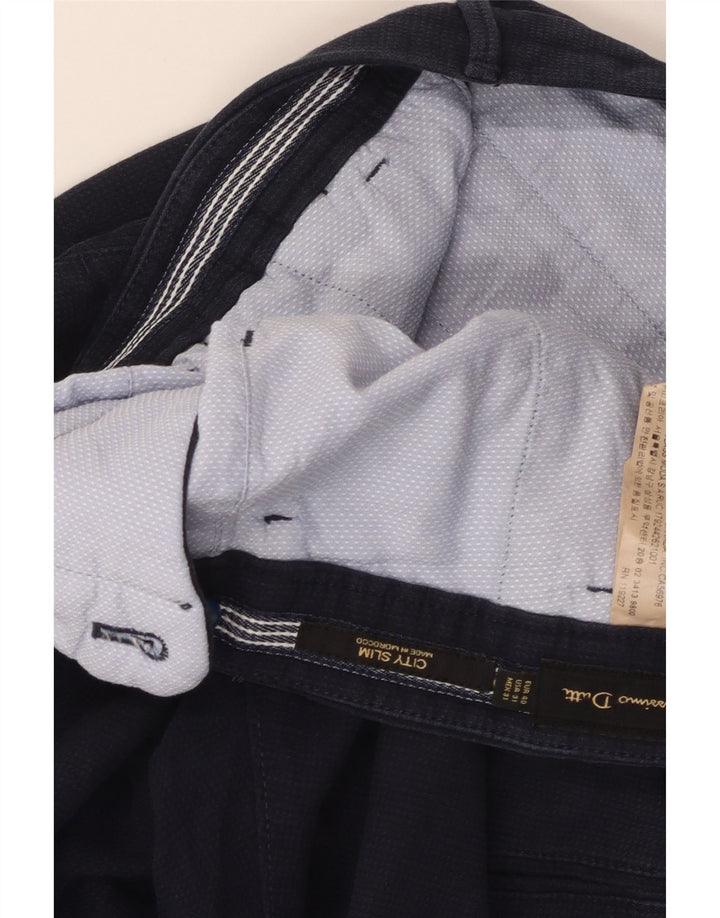 Massimo Dutti Pantalon cargo slim pour homme EU 40 Medium W31 L29 Bleu marine